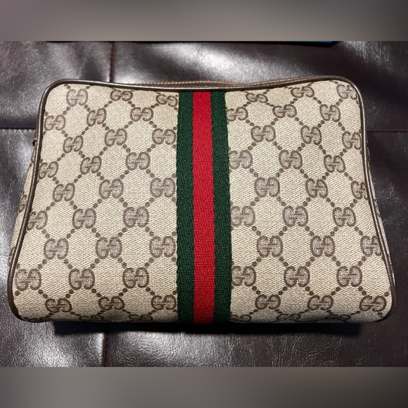 Authentic GG sherry line toiletry pouch - Picture 4 of 13